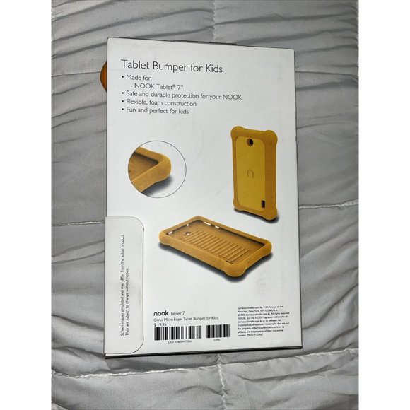 Nook Case: Tablet Bumper for Kids - Citrus (Orange) - 7 inches - NIB - Picture 2 of 3